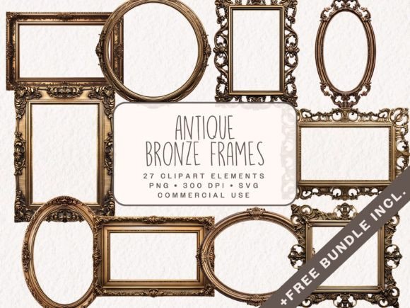 Download Antique Bronze Frames Clipart - Clipart Collection