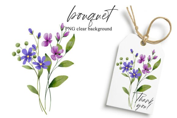 Download Watercolor Flowers Clipart Bouquet, PNG. - Clipart Collection