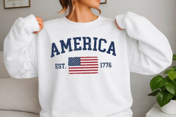 Download America Est 1776 Vintage Flag PNG - Flag png Collection
