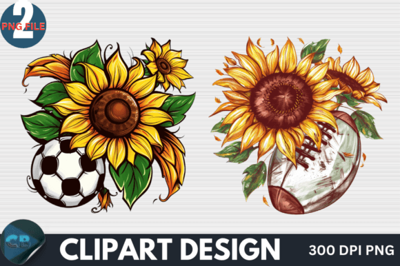 Download Sunflower Football Clipart PNG - Clipart Collection
