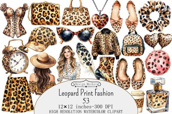 Download Leopard Print Fashion Clipart - Clipart Collection