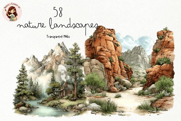 Download Watercolor Nature Landscapes PNG Clipart - Clipart Collection