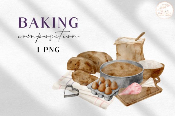 Download Watercolor Baked Pastry Bread Clipart - Clipart Collection
