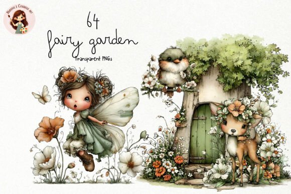 Download Whimsical Fairy Garden PNG Clipart - Clipart Collection
