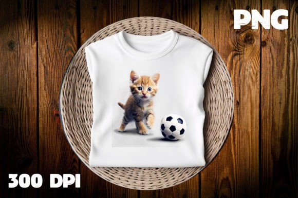 Download Cat Playing Football Clipart PNG - Clipart Collection