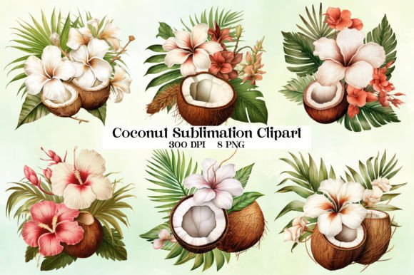 Download Coconut Sublimation Clipart - Clipart Collection