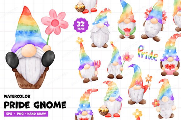 Download Pride Gnome Clipart Rainbow LGBTQ+ PNG - Clipart Collection