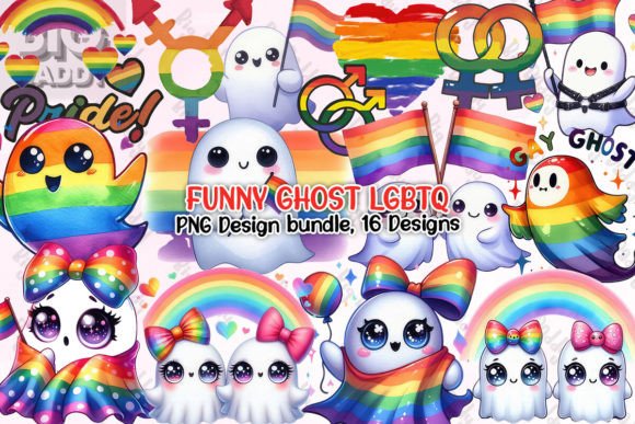 Download Funny Ghost LGBTQ Clipart PNG - Clipart Collection