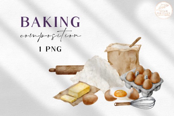 Download Watercolor Cooking Ingredients Clipart - Clipart Collection