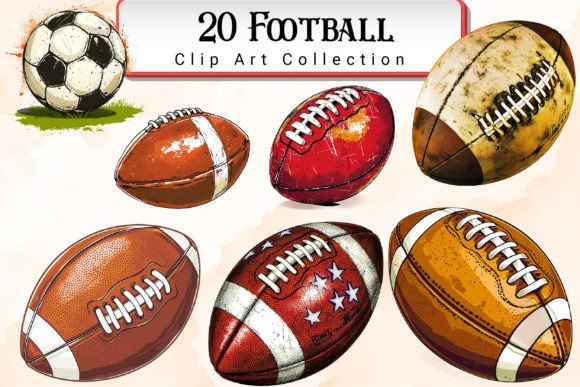 Download Football Clipart Bundle - Clipart Collection