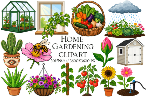 Download Home Gardening Clipart - Clipart Collection