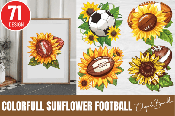 Download Sunflower Football Clipart Bundle - Clipart Collection