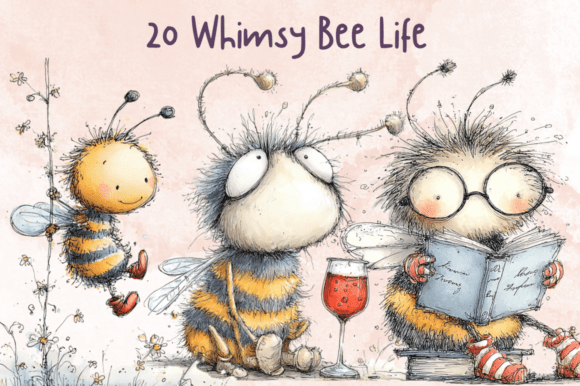 Download Storybook Whimsy Bee Clipart Set - Clipart Collection