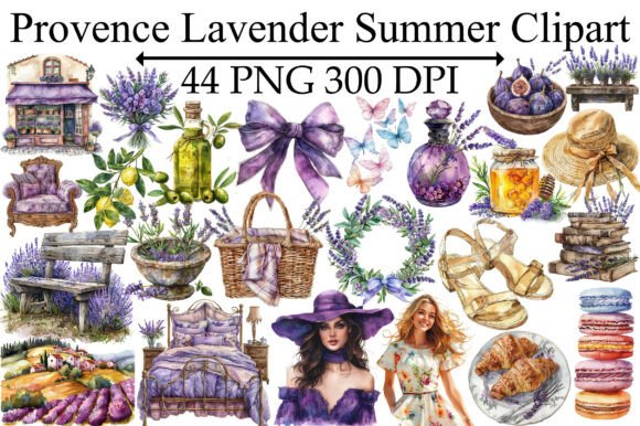 Download Provence Lavender Summer Clipart - Clipart Collection