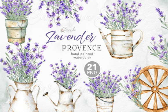 Download Lavender Watercolor Clipart, Provence - Clipart Collection