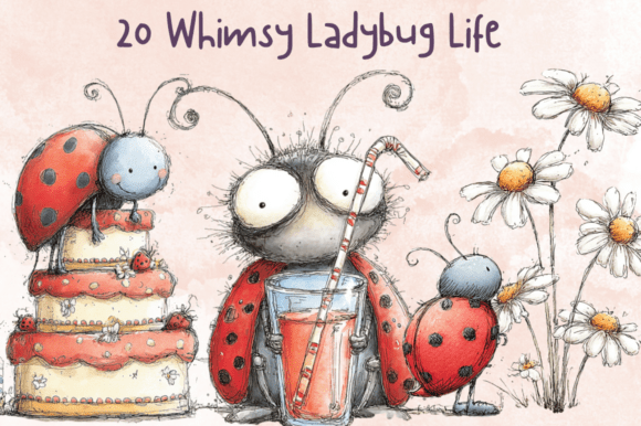 Download Storybook Whimsy Ladybug Clipart Set - Clipart Collection