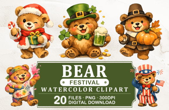 Download Bear Festival Clipart, 20 PNG - Clipart Collection