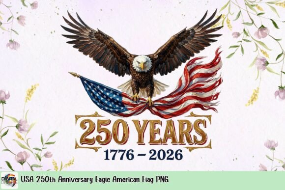 Download USA 250th Anniversary Eagle American Flag PNG - Premium Resources