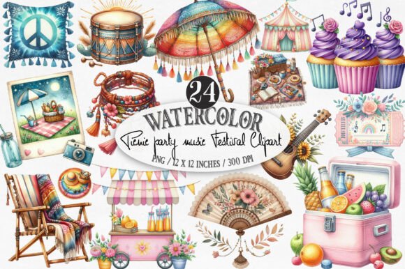 Download Picnic Party Music Festival Clipart - Clipart Collection