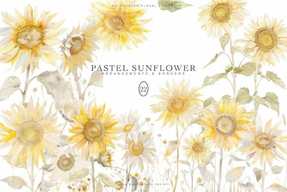 Download Watercolor Sunflowers Clipart Collection - Clipart Collection