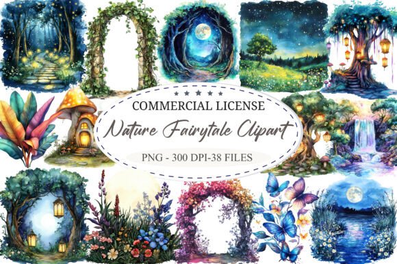 Download Enchanted Nature Fairytale Clipart - Clipart Collection