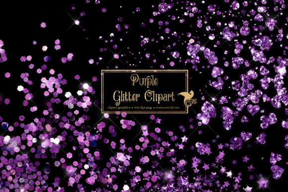 Download Purple Glitter Clipart - Clipart Collection