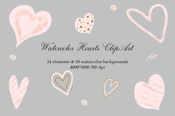 Download Valentines Day,watercolor Hearts Clipart - Clipart Collection