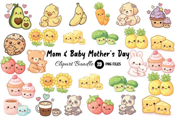 Download Mom &amp; Baby Mother's Day Clipart - Clipart Collection