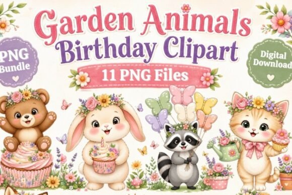 Download Garden Birthday Clipart | 11 PNG Files - Clipart Collection